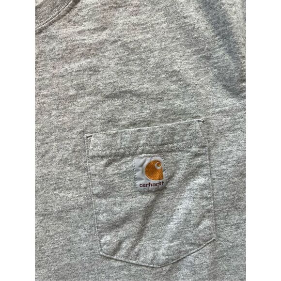 Carhartt Gray Original Fit Short Sleeve Tee Men's Large - Picture 3 of 6